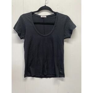 Rag and Bone Women's Black T-shirt Size Small - Round Neck